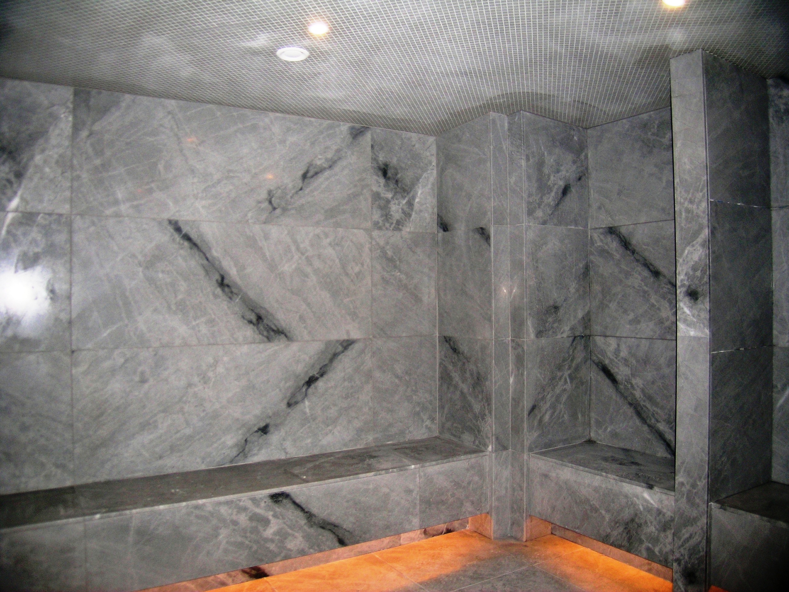 Turkish Haman, Marble Cladding